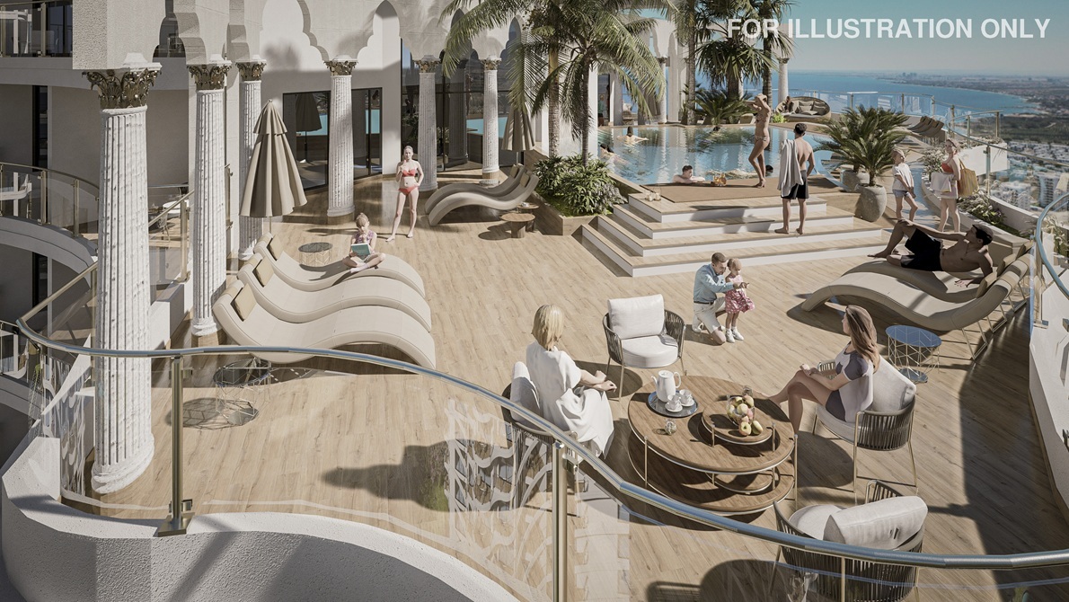 Baseny i taras – Caesar Palm Jumeirah